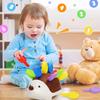 Сенсорные игрушки-ежики для малышей, Монтессори, игрушки для развития мелкой моторики, развивающие сенсорные дорожные игрушки для младенцев и дошкольников