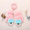 Cartoon Fox Baby Mittens Winter Warm Kids Baby Girl Gloves Knitted Children Toddler Gloves Outdoor Keep Warm