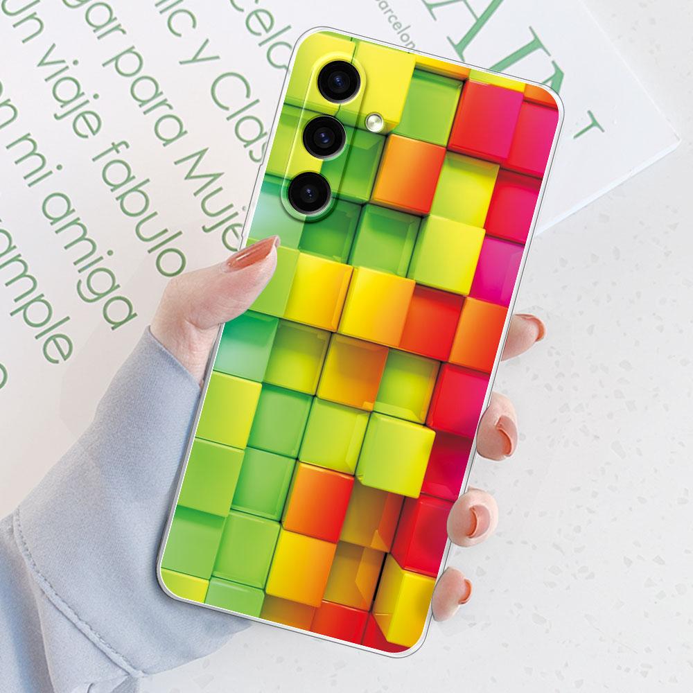 Чехол-крышка для Samsung A55 Для Samsung A35 A25 Funda Прозрачный Мягкий Силикон Защитный Чехол для Телефона Для Samsung A15 A25 5G Coque Оболочка