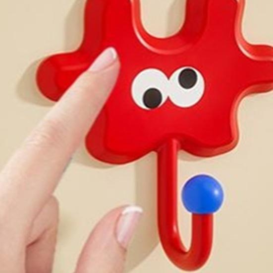 4Pcs Cartoon Wall Hooks Adhesive Waterproof Bathroom Hook Fun Puzzle Piece Hooks for Entrance Kids