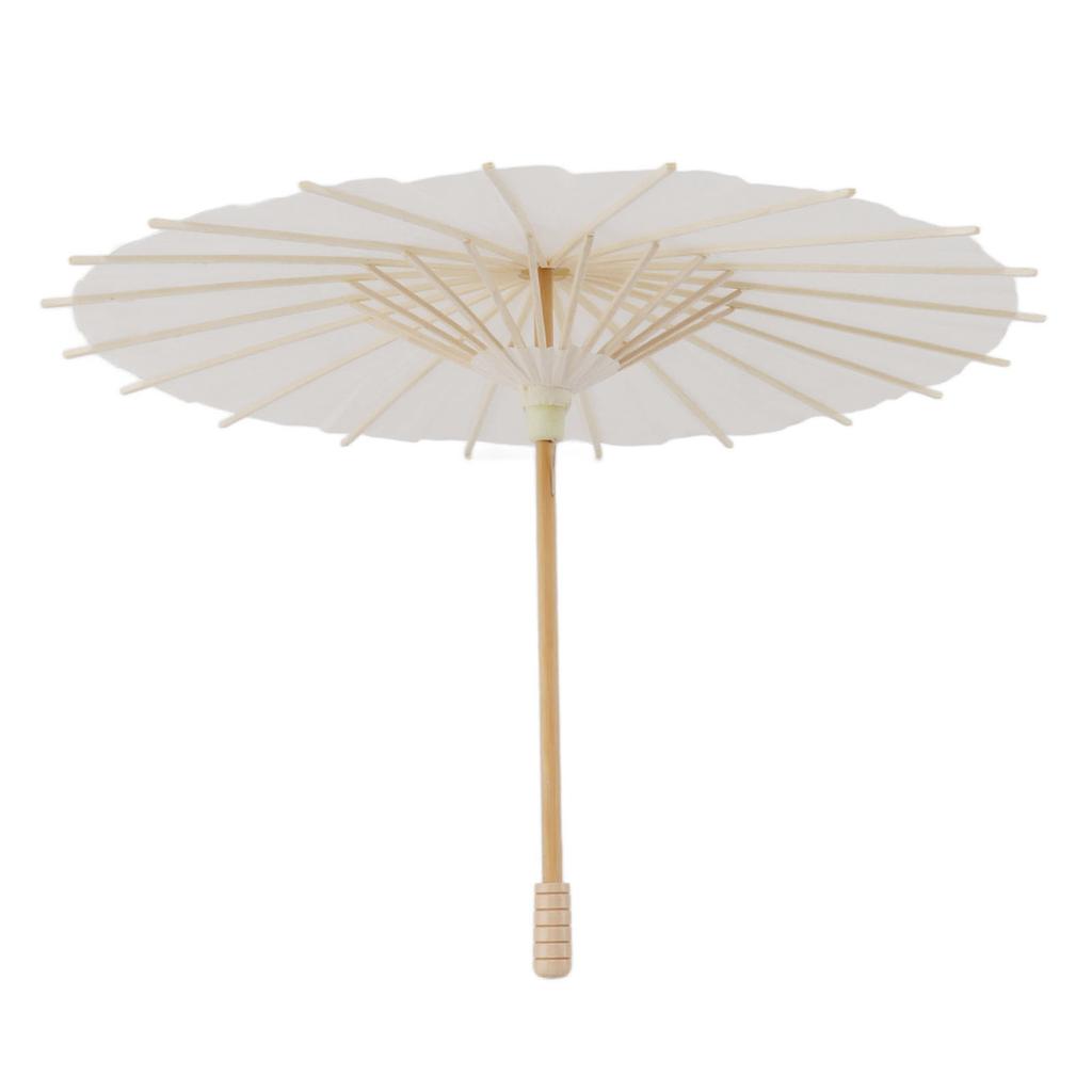 Детский бумажный зонтик из бамбука и бумаги в китайском стиле, элегантные белые бумажные зонтики своими руками для украшения