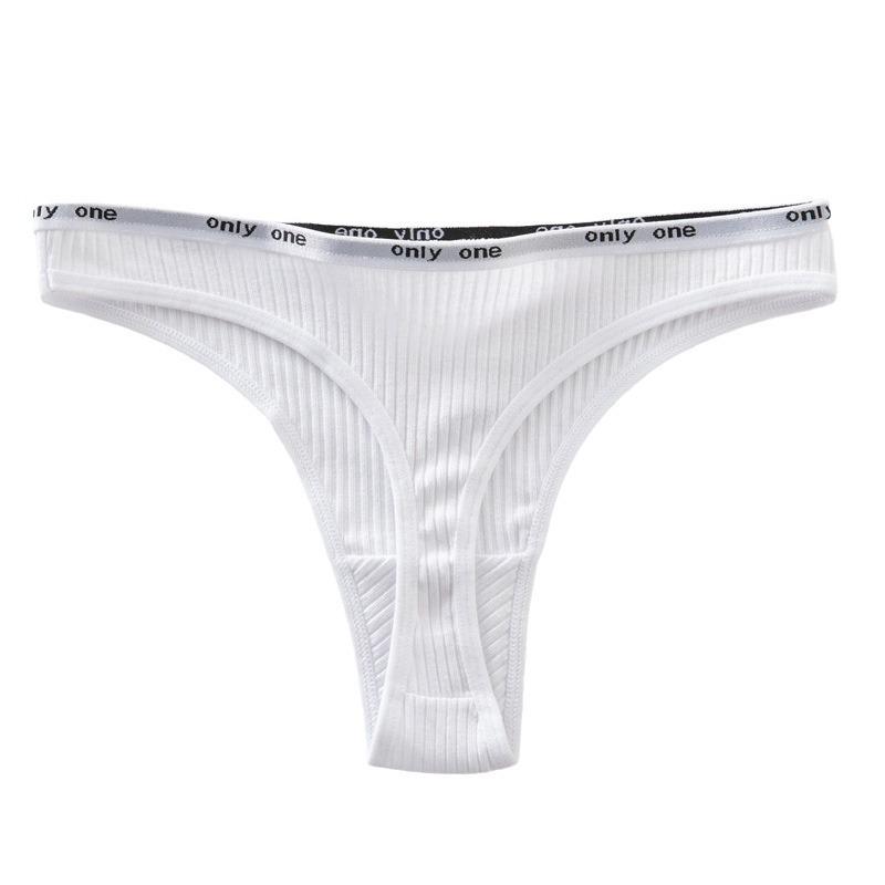 Женские сексуальные стринги из чистого хлопка с низкой талией