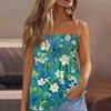 Летние топы-трубы для женщин, милая сексуальная футболка без рукавов с открытыми плечами и цветочным принтом