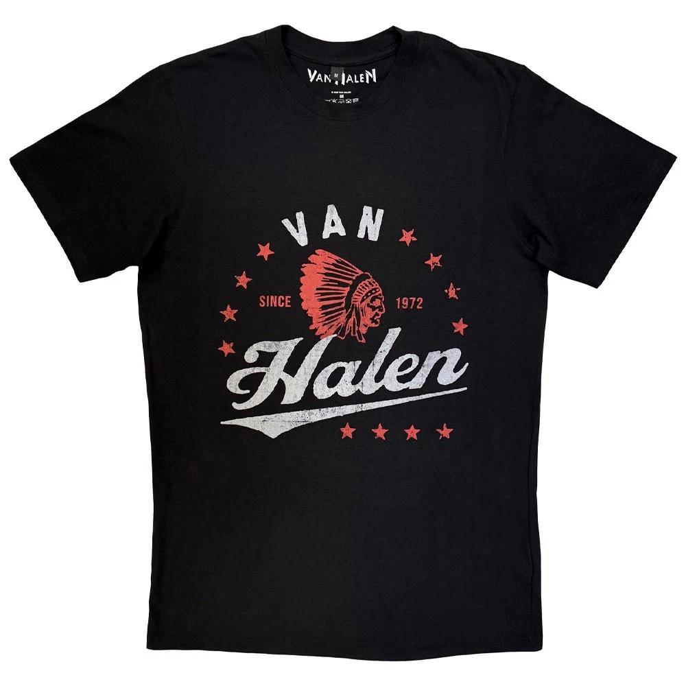 Футболка Van Halen Красный Индеец Премиум Углеродная