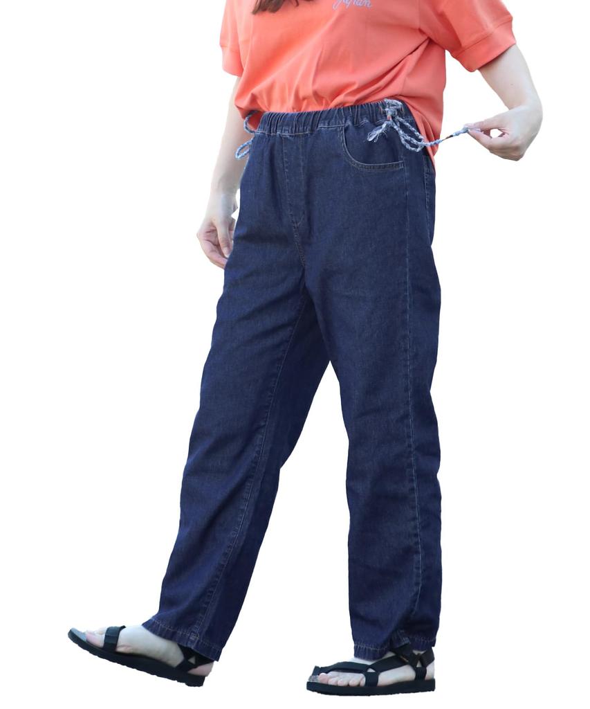 Женские джинсовые брюки Cliff Mayer со средней посадкой и кулиской, темно-синие,