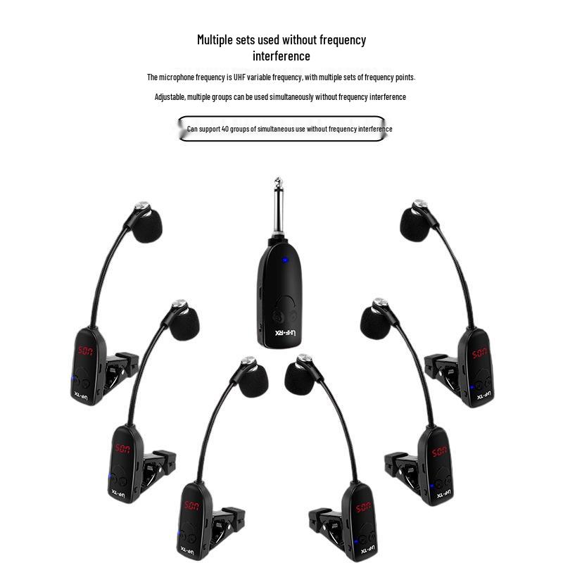 Yaxuan M-609 Wireless Saxophone Microphone for Professional Stage Performance