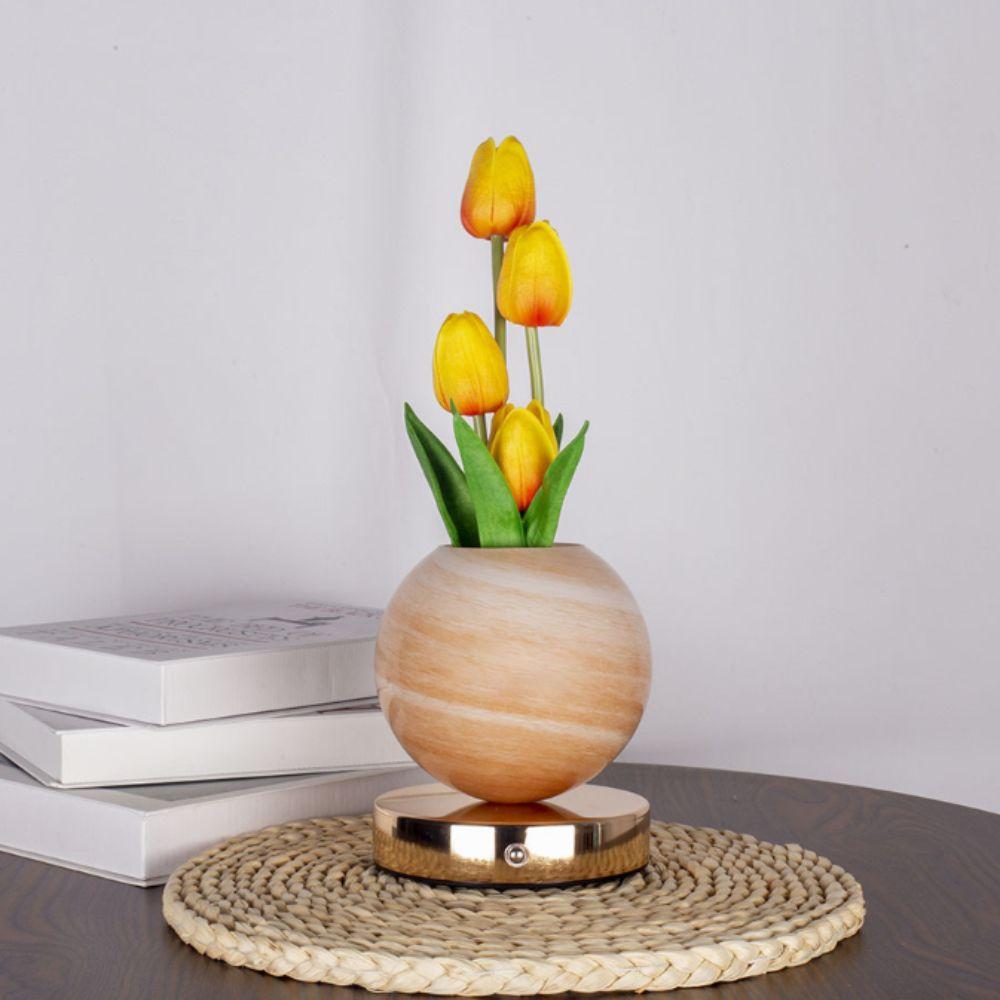 USB Rechargeable USB Rechargeable Desk Lamp Artificial Flower Desk Lamp Home Room Decor