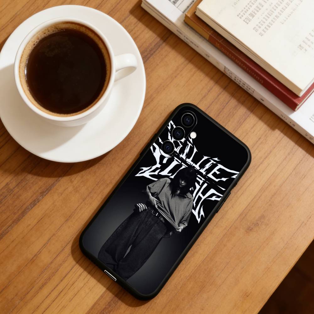 Чехол для телефона Singer B-Billie Eilish Черный Силиконовый Мягкий Для Samsung Galaxy A73,A72,A71,A70,A53,A52,A51