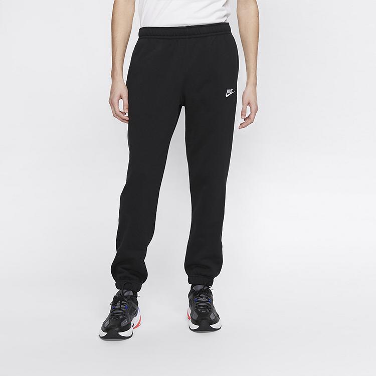 Nike Спортивные флисовые спортивные брюки с эластичным поясом для мужчин, черные, BV2738-010