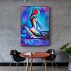 Современная абстрактная настенная картина на холсте «Влюбленная пара» - HD-печать, в раме, для гостиной, спальни, современный домашний декор, подарок