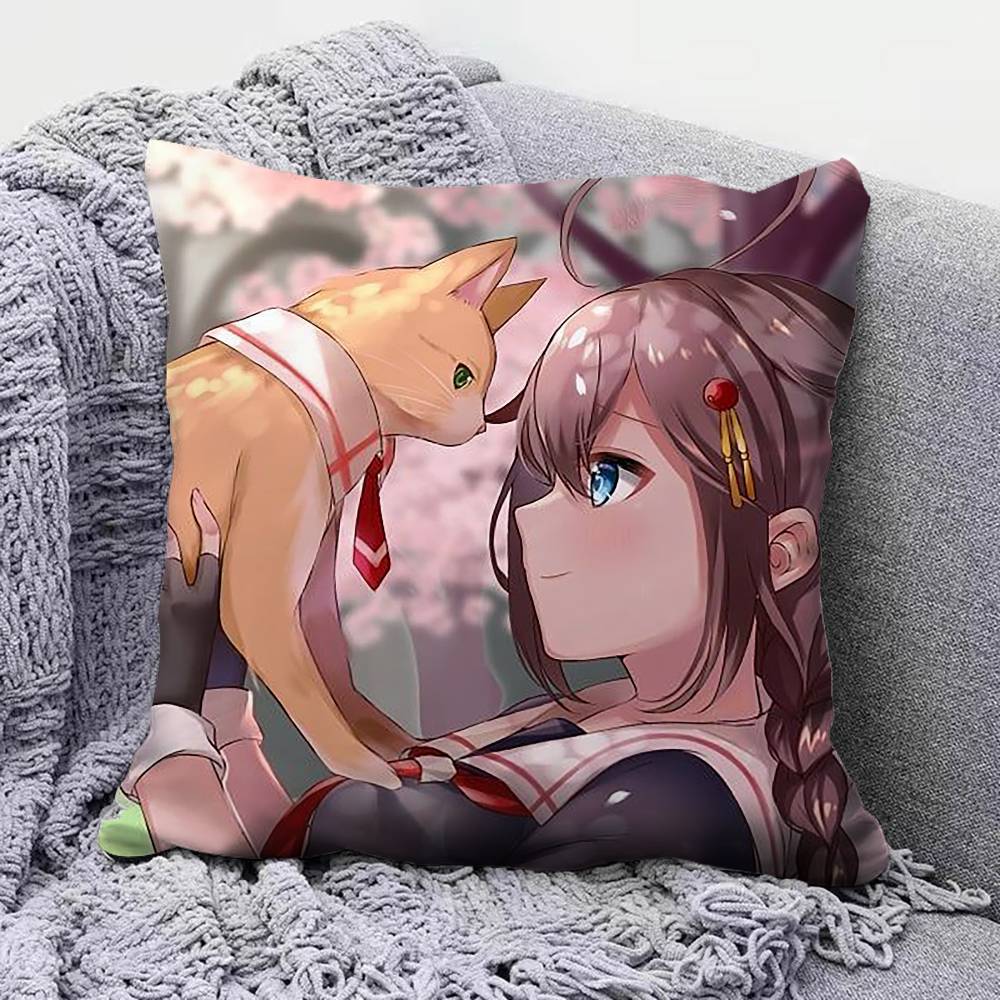 Игра Kantai Collection Наволочки Домашние Подушки для Дивана и Декоративные На заказ