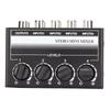 Support 4 in 1 Out CX400 4 Channel Passive Mixer Separate Volume Knobs Stereo Splitte  Stage
