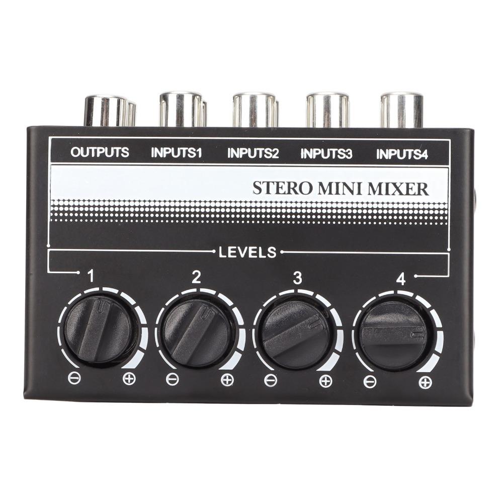 Support 4 in 1 Out CX400 4 Channel Passive Mixer Separate Volume Knobs Stereo Splitte  Stage