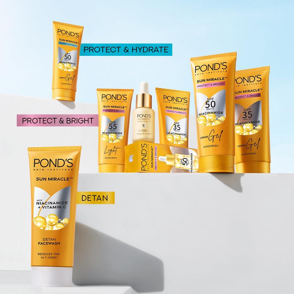 POND'S Sun Miracle SPF 55 PA+++ Легкий солнцезащитный крем 50 г