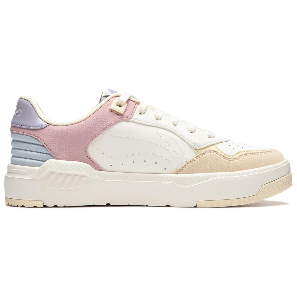 Li Ning Common 80s Мягкая упругая толстая подошва, увеличивающая рост, удобная, универсальная, износостойкая, нескользящая, низкая обувь для скейтбординга AGCU084-3