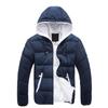 Autumn and Winter Men's Hooded Cotton-padded Jacket Solid Color Plus Size Cotton-padded Coat