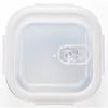 Aderia CookRock Rectangle 1000WT 1000ml Microwave-Safe Storage Container, Glass Canister, Heat-Resistant, Airtight, for Condiments, Coffee Beans, and