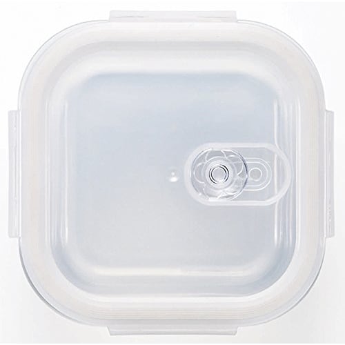 Aderia CookRock Rectangle 1000WT 1000ml Microwave-Safe Storage Container, Glass Canister, Heat-Resistant, Airtight, for Condiments, Coffee Beans, and