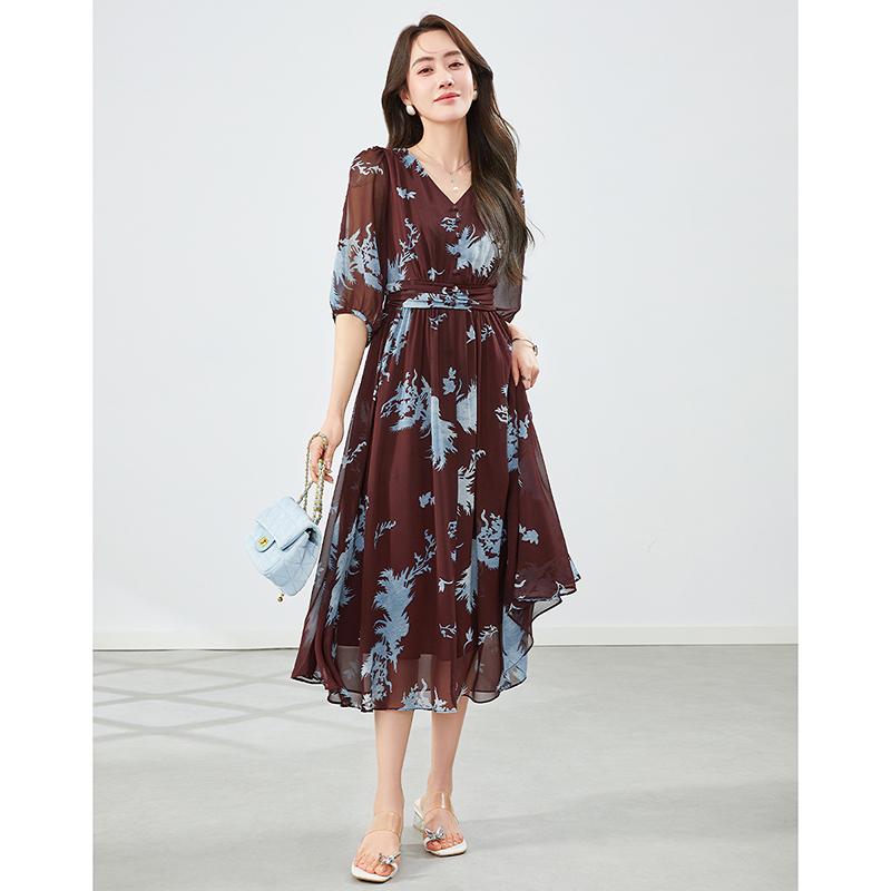 French Age Reducing Elegant Tea Break Dress