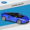 Масштаб 1/24 Welly McLaren GT, модель автомобиля из сплава, литье под давлением, металлические игрушечные автомобили, модель автомобиля, высокая имитация, коллекция, детские подарки