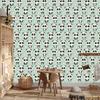 Panda wallpaper with leaves for living room and bedroom 50x1000