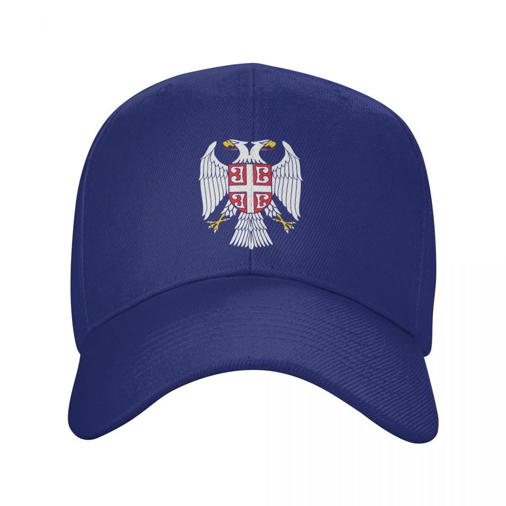 Personalized Serbian Eagle Coat Of Arms Baseball Cap Women Unisex Breathable Serbian Flag Dad Hat Outdoor Snapback Caps