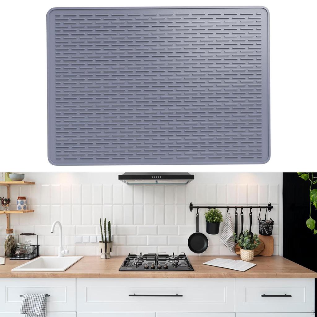 Силиконовый коврик-накладка для варочной панели, универсальный коврик для слива, теплоизоляция, сушка посуды для