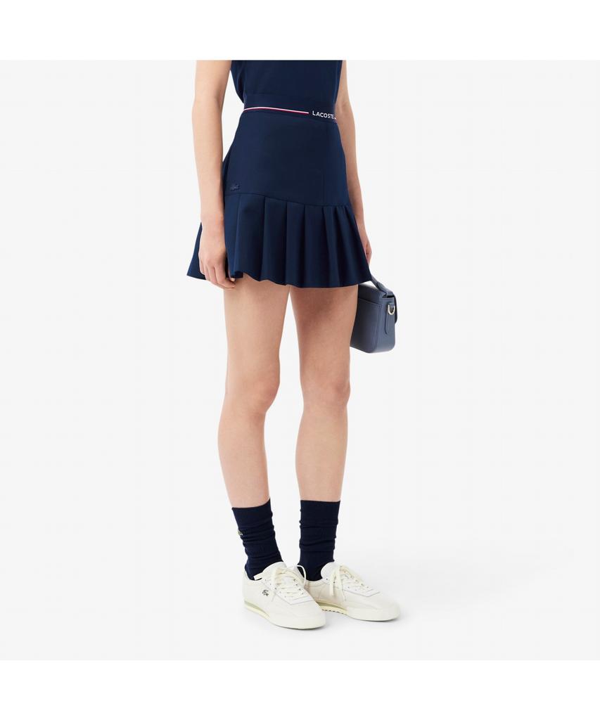 LACOSTE Женская мини-юбка в складку с логотипом на поясе Jf5323-55N 166