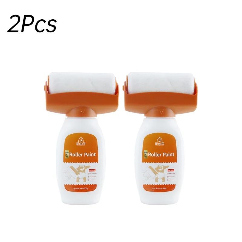 Бытовой валик для ремонта стен, белая краска на водной основе, малярный валик для ремонта стен с вращающейся щеткой, покрытие для чистки стен