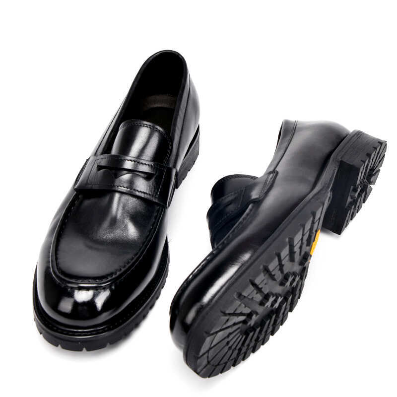 Туфли из мытой кожи, кожаные туфли высокого качества в стиле ретро для мужчин из коровьей кожи с большим задником, круглой головкой, толстой подошвой, увеличивающей высоту, туфли-дерби