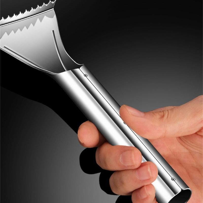 Инструмент для чистки рыбы из нержавеющей стали для легкого удаления чешуи, аксессуар для чистки рыбы для кухонь и рынка морепродуктов