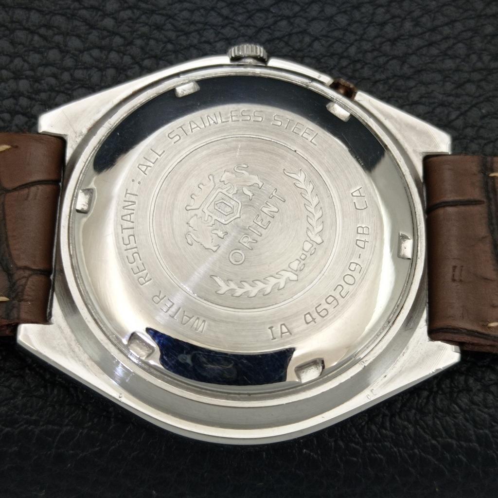 ЯПОНИЯ ВИНТАЖНЫЕ ORIENT CRYSTAL АВТОМАТИЧЕСКИЕ 46941 МУЖСКИЕ ОРИГИНАЛЬНЫЕ ЧАСЫ С ЦИФЕРБЛАТОМ a705022-1