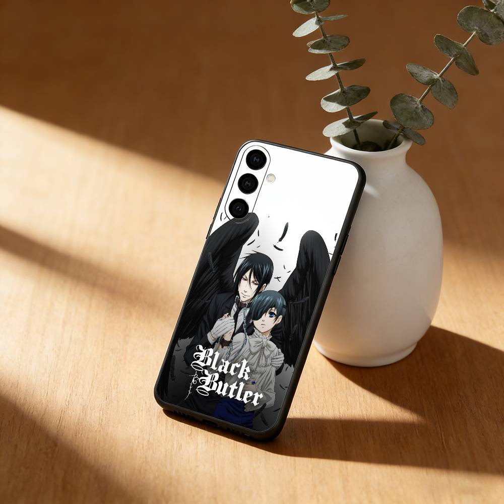 Чехол для телефона аниме B-Black B-Butler для Samsung Galaxy A91,80,73,72 ,71,53,52,32 ,31,22,21s,20, Мягкий черный чехол