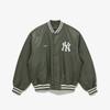 Куртка стадионная нейлоновая New Era Mlb New York Yankees шалфейно-зеленая 14742036