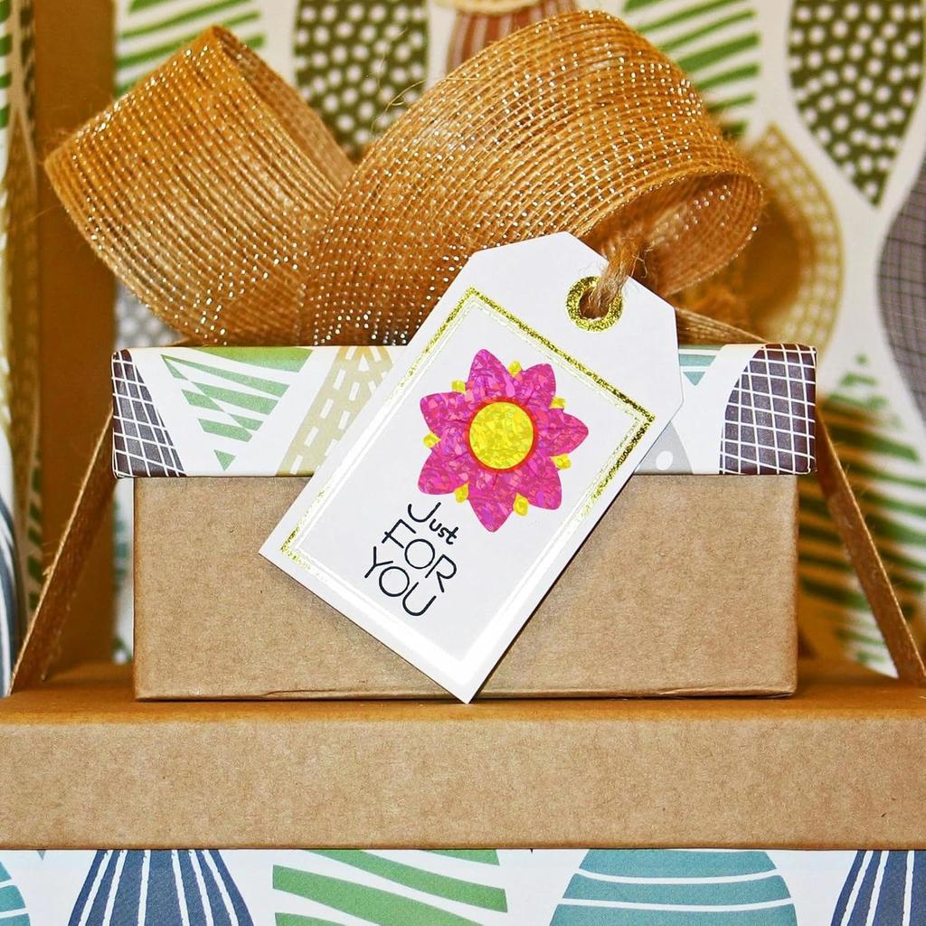 500 шт. Блестящая наклейка с цветочным узором, Рождественские подарки, Декоративная этикетка для поощрения, Канцелярские наклейки