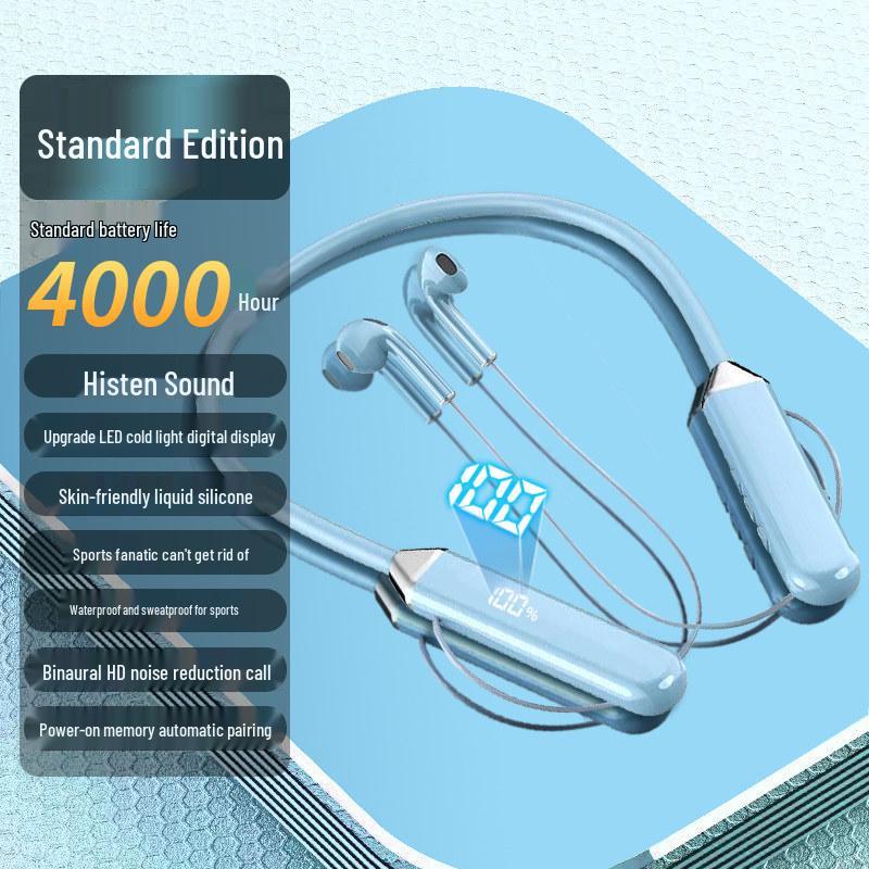 2026 Беспроводные Bluetooth-наушники-гарнитура - Удобные для длительного ношения, Унисекс, Идеальны для спорта, с долгим временем работы от аккумулятора
