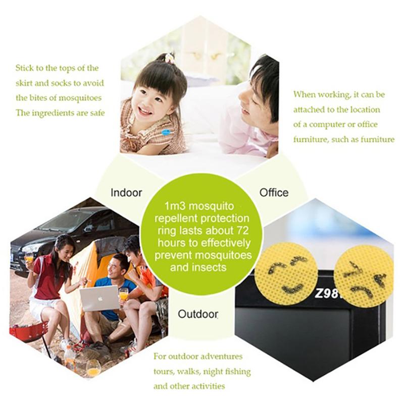 60 шт. Наклейки от комаров Сделай сам Отпугивающие наклейки Патчи Мультяшное улыбающееся лицо Отпугиватель KTY