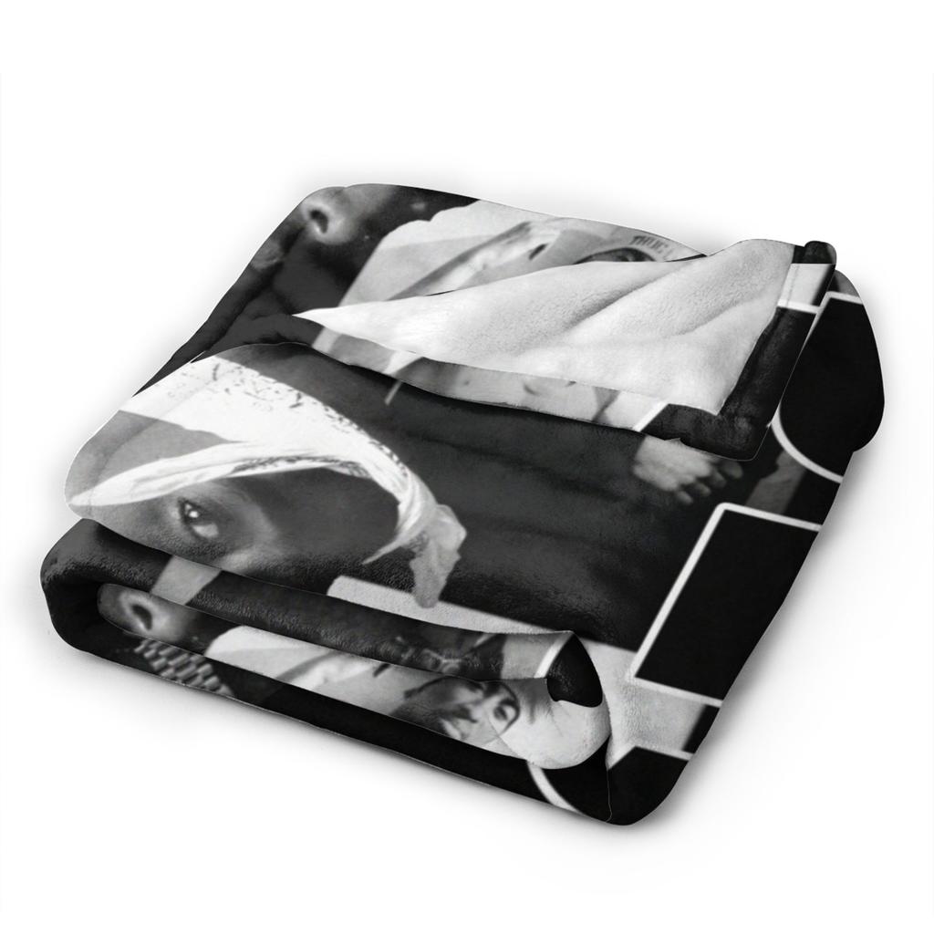 Poetic Justice Flannel Blankets Tupac 2pac Hip Hop Singer Fashion Throw Blanket for Home Rug Piece,
