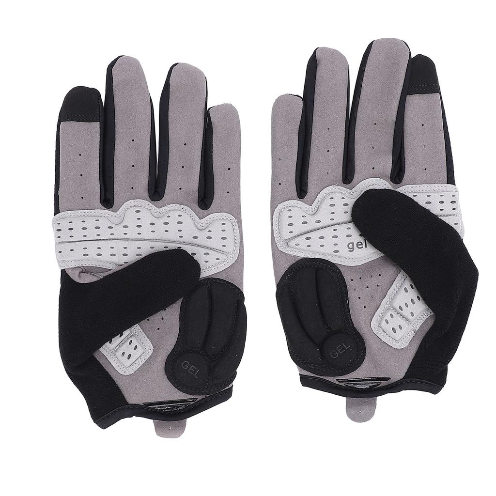 Велоперчатки с полными пальцами, сенсорные, амортизирующие, эластичные, противоскользящие, для улицы, с полными пальцами