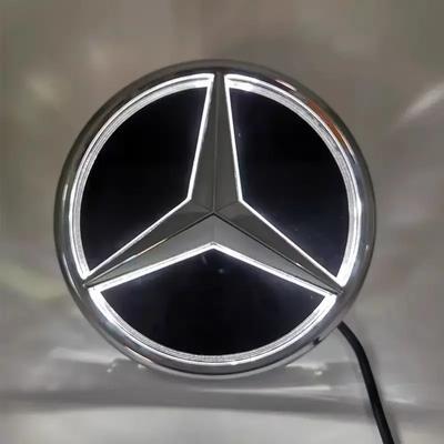 Для автомобиля Mercedes Benz Передняя решетка Звезда Эмблема Светодиодная Подсветка Логотипа Белый Синий Красный Свет для Mercedes Benz W204 GLK200 GLK260 G