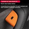 For Tesla Model 3 Y 2017-2025 New Model 3 Y Juniper Suede Door Switch Lock Button Trim Decor Car Sticker Interior Accessories
