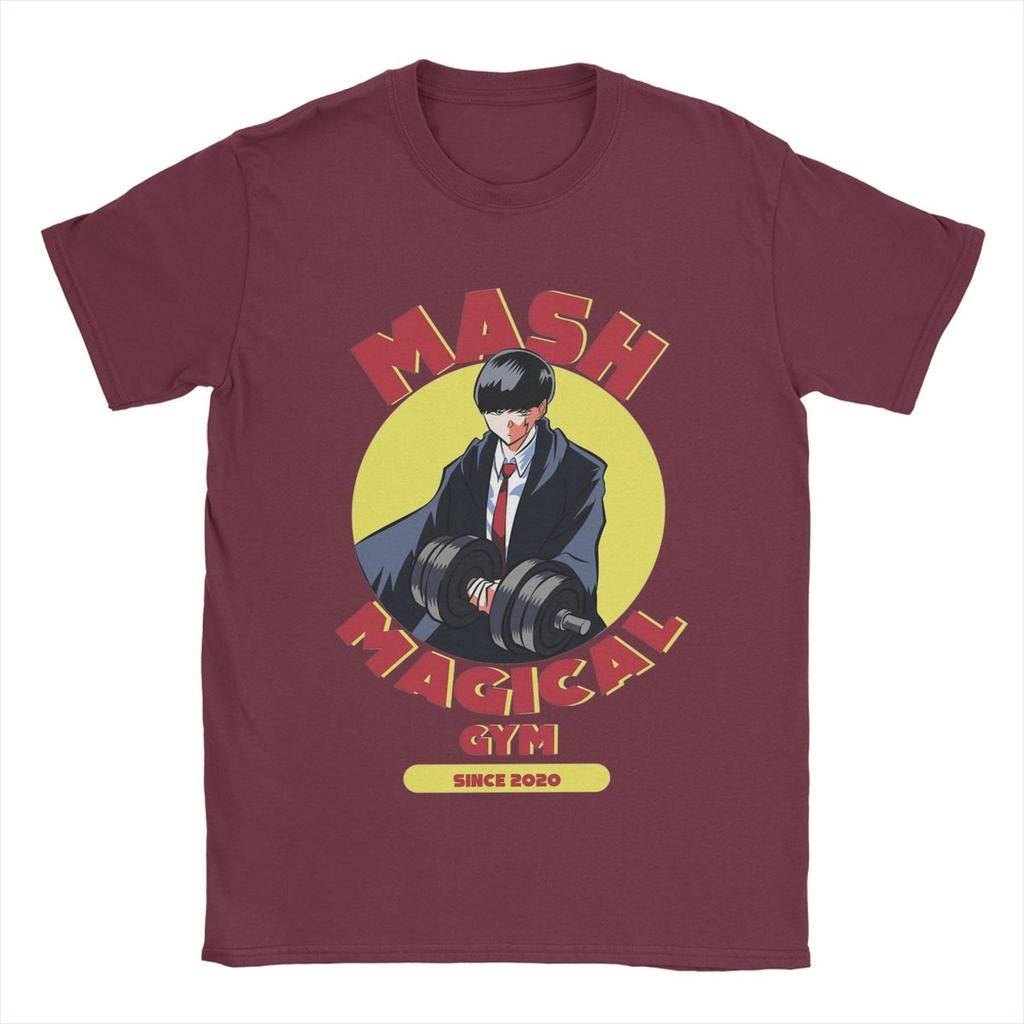 Машл Магия и Мускулы Мужская Хлопковая Крутая Футболка О-образный вырез Аниме Футболки Короткий рукав Одежда Подарок на день рождения