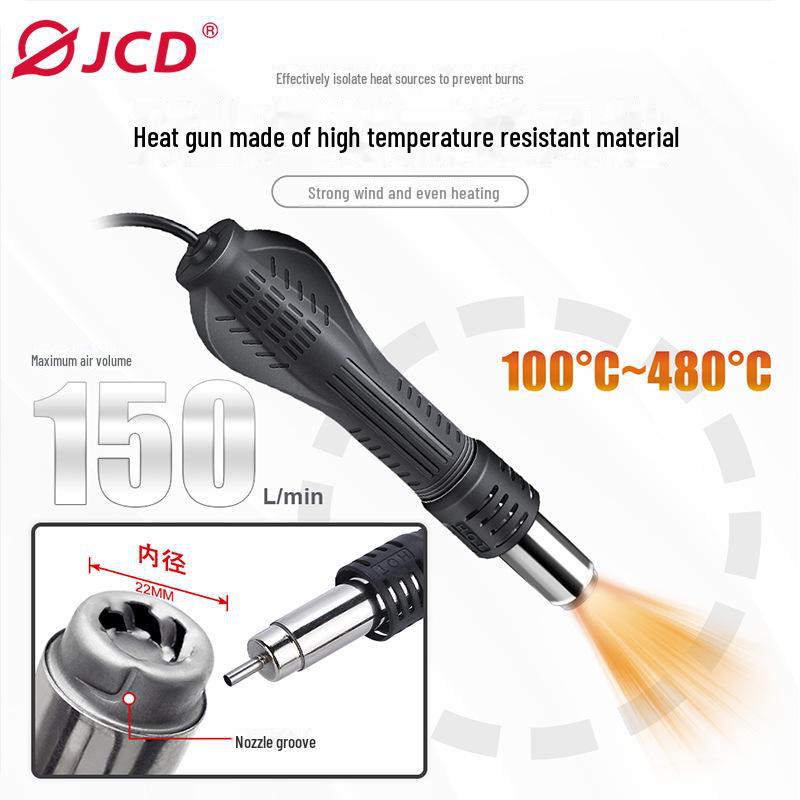 JCD 8898 Двухэкранная высокомощная станция для термофена и паяльника, настенное исполнение с постоянным контролем температуры.