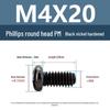 Yigu Black Nickel Carbon Steel PM Phillips Round Head Screws m2-m4 Pan Head Machine Screws for Electronics