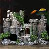 Simulate Retro Castle Pet Hiding Resin Decoration for Aquarium Fish Bowl Landscaping