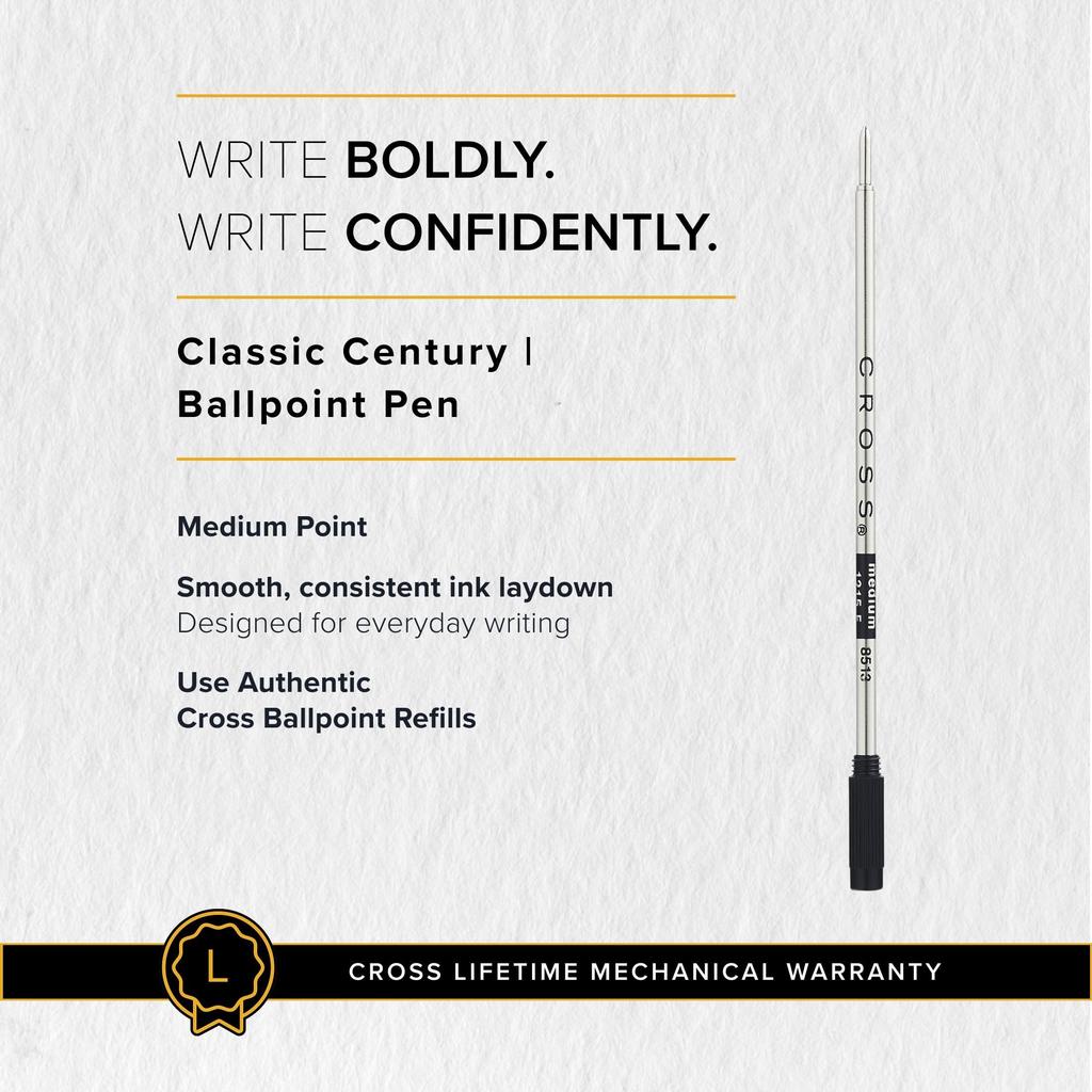 Шариковая ручка-роллер CROSS Classic Century Черный лак AT0085-111