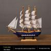 Деревянная модель пиратского корабля: Маленькая лодочка - украшение для офиса или комнаты