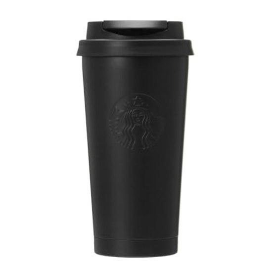 Starbucks Staba Recycle Нержавеющая сталь TOGO Логотип Термокружка Матовый черный 473 мл (Модель 2024 года)