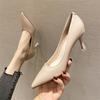 Sexy pointed thin heels high heels women and women summer new commuter professional work shallow mouth banquet shoes