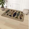 Linen Carpet Floor Mat, Door Mat, Kitchen Non Slip Rubber Foot Mat, Bathroom Door Mat Absorbent Pad